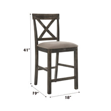 Load image into Gallery viewer, Martha II - Weathered Counter Height Chair (Set of 2) - Gray / Tan