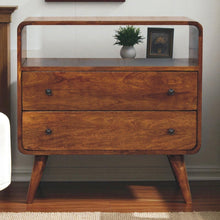 Load image into Gallery viewer, Curved Charm Console - Brown