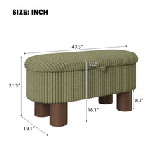 Load image into Gallery viewer, Storage Ottoman Upholstered Bench With Lift Top Storage For Bedroom