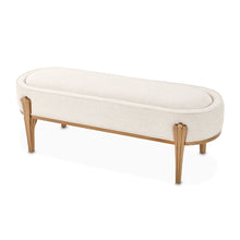 Load image into Gallery viewer, Camellia Field - Accent Bench - Beige / Gold