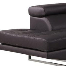 Load image into Gallery viewer, Leather L Shaped Two Piece Corner Sectional - Black