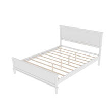 Load image into Gallery viewer, Mid-Century Platform Bed With Headboard And Slat Support, No Box Spring Needed