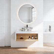 Load image into Gallery viewer, Floating Bathroom Vanity With Vessel Sink
