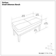 Load image into Gallery viewer, Carlson - Ottoman Bench, Mid Century Design