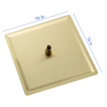 Load image into Gallery viewer, 16" Square Rainfall Shower Head Fixed Wall Mount With Full Body Coverage & Self Cleaning Silicone Nozzles