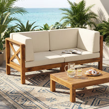 Load image into Gallery viewer, Brava - X Back Loveseat - Beige