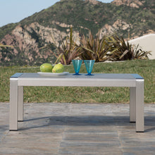 Load image into Gallery viewer, Outdoor Coffee Table Aluminum And Glass