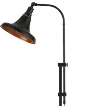 Load image into Gallery viewer, Adjustable Traditional Shaped Floor Lamp With Bronze Dome Shade - Bronze