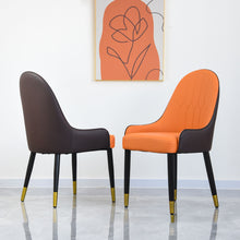 Load image into Gallery viewer, Modern Sponge-Filled Dining Chair, Solid Wood Metal Legs, Suitable For Restaurants, Living Rooms And Rooms (Set of 2)