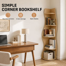Load image into Gallery viewer, 5 Tier S - Shaped Corner Shelf For Living Room