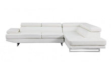 Load image into Gallery viewer, Leather L Shaped 2 Piece Corner Sectional - White