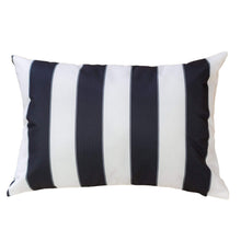 Load image into Gallery viewer, Horizon - Stripe Pillow Outdoor & Indoor - Black