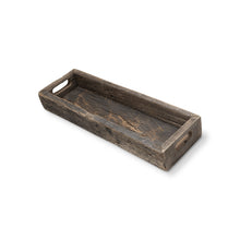 Load image into Gallery viewer, 24" Wood Indoor Outdoor Tray With Handles - Brown