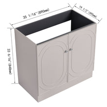 Load image into Gallery viewer, Modern Freestanding Bathroom Vanity With Soft Close Cabinet Doors