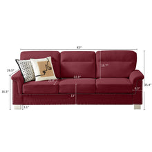 Load image into Gallery viewer, 3 Seater Elegant Stationary Sofa