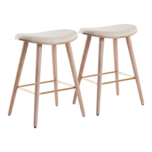 Load image into Gallery viewer, Saddle - Contemporary Counter Stool (Set of 2)