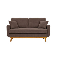 Load image into Gallery viewer, Upholstered Loveseat With Arms And Pillows