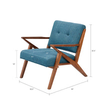 Load image into Gallery viewer, Lounge Chair With Tufted Upholstery And Solid Frame