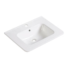 Load image into Gallery viewer, Vessel Sink Top With Overflow Drain - Milk White