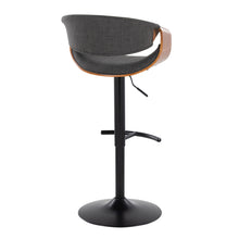 Load image into Gallery viewer, Curvo - Mid Century Modern Adjustable Barstool With Swivel & Rounded T Footrest (Set of 2)
