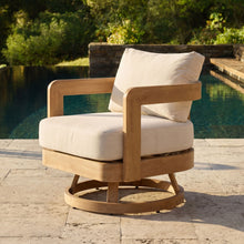 Load image into Gallery viewer, Swivel Chair For Patio - Oak