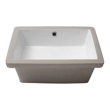 Load image into Gallery viewer, Modern Rectangular Undermount Bathroom Sink With Overflow Ceramic