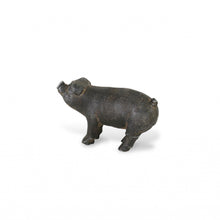 Load image into Gallery viewer, Pig Hand Painted Sculpture - Black
