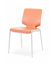 Load image into Gallery viewer, Faux Leather Dining Side Chairs (Set of 2) - Orange