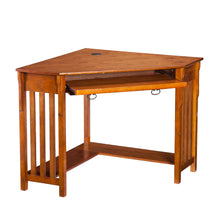 Load image into Gallery viewer, Mission Corner Computer Desk - Oak