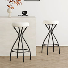 Load image into Gallery viewer, Modern Backless Bar Stools For Kitchen Island (Set of 2)