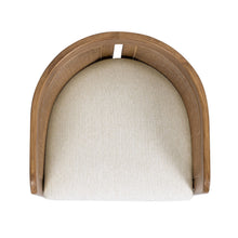 Load image into Gallery viewer, Lilith - Curved Upholstered Dining Chair, Stain Resistant High - White Pepper
