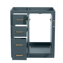 Load image into Gallery viewer, Retro Style Bathroom Vanity With 3 Drawers & Soft-Closing Doors