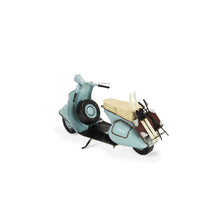 Load image into Gallery viewer, Hand Painted Model Motorcycle Tabletop Sculpture - Blue / Black