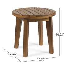 Load image into Gallery viewer, Outdoor Acacia Wood Side Table With Weather Resistance
