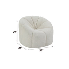 Load image into Gallery viewer, Osmash - Teddy Sherpa Chair With Swivel - White