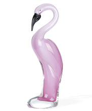 Load image into Gallery viewer, Murano Flamingo Figurine Tabletop Sculpture - Pink