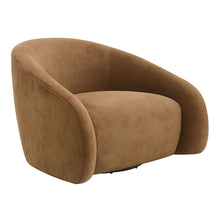 Load image into Gallery viewer, Zoey - Accent Chair With Swivel - Chocolate Suede