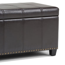 Load image into Gallery viewer, Amelia - Transitional Storage Ottoman Bench