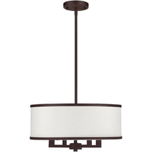 Load image into Gallery viewer, 18'' Four-Light Dimmable Chandelier With Shades - Bronze