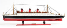 Load image into Gallery viewer, Hand Painted RMS Queen Mary Large Model Boat - Black / Red