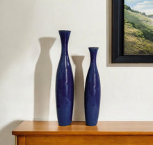 Load image into Gallery viewer, Cylinder Table Vase (Set of 2) - Cobalt
