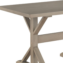 Load image into Gallery viewer, 48" Solid Wood Trestle Base Dining Table - Gray