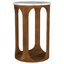 Load image into Gallery viewer, Eaton - Round Side Table - Brown / White