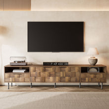 Load image into Gallery viewer, TV Stand With 2 Drawers, Media Console Table For TVs Up To 85'' - Natural