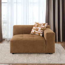 Load image into Gallery viewer, Zoey - Modular - LF Arm Chair With Pillow - Chocolate Suede