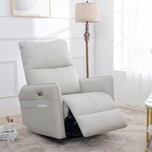 Load image into Gallery viewer, 29.92" 270 Power Swivel Rocker Recliner Chair, Electric Glider Reclining Sofa With USB Ports, Power Swivel Glider, Rocking Chair Nursery Recliners For Living Room Bedroom