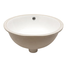 Load image into Gallery viewer, Elegant Ceramic Oval Undermount Bathroom Sink With Overflow