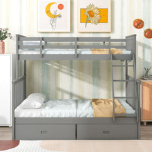 Load image into Gallery viewer, Bunk Bed With Ladder, And Safety Guard Rails