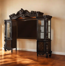 Load image into Gallery viewer, Solid Wood Cabinet Enclosed Storage Entertainment Center - Dark Brown