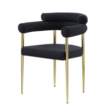 Load image into Gallery viewer, Dining Chairs (Set of 2), Mid-Century Modern Dining Chairs, Kitchen Dining Room Chairs, Round Boucle Backrest Sherpa Dining Chair With Brushed Metal Legs